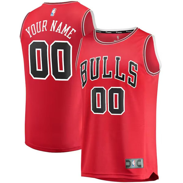 Men's Chicago Bulls Active Player Custom Red Icon Edition Stitched Jersey Men's Chicago Bulls Active Player Custom Red Icon Edition Stitched Jersey
